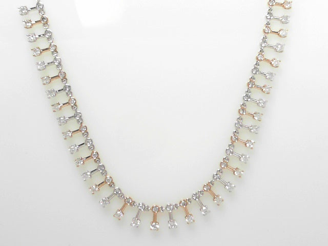 18K White Gold 1.05ct Diamond Fancy Pendant Necklace