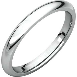 14K Gold 2.5mm Comfort Fit Women's Wedding Band Size 4.5