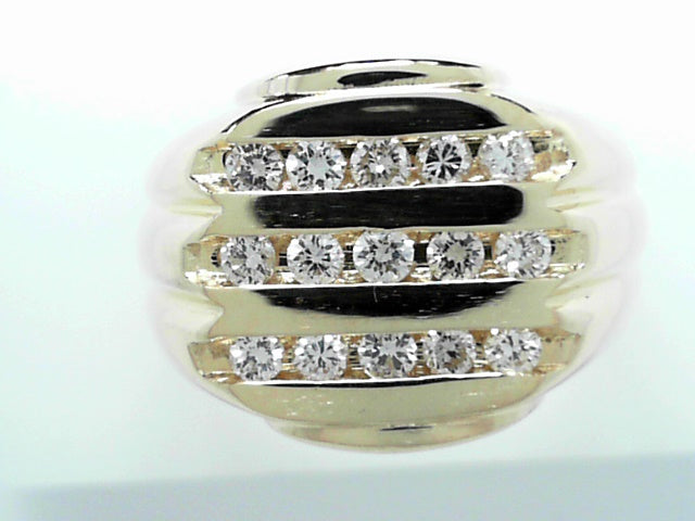 14K Gold Men's Diamond Statement Ring 0.50ctw