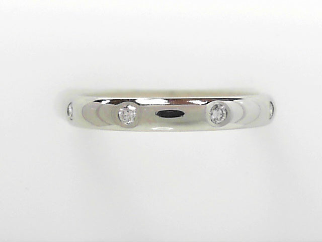 Platinum Brilliant Diamond Wedding Band - Size 5.5