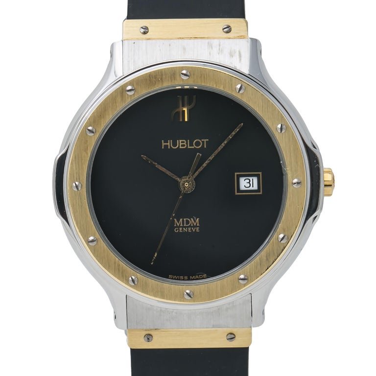 Hublot Swiss Luxury Gold & Steel Ladies Quartz Watch 32mm