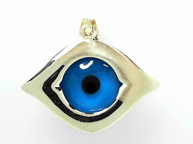 14K Gold Evil Eye Charm Pendant - Spiritual Protection