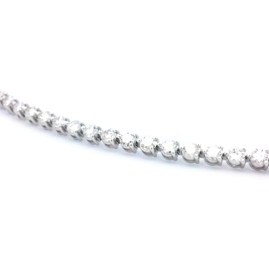 14kt White Gold 3.50ctw Diamond 7 Tennis Bracelet