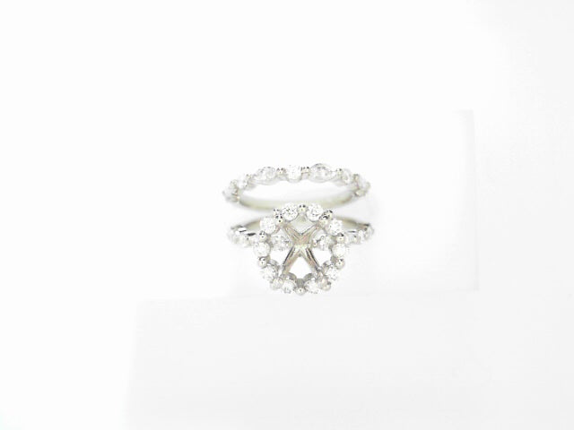 Platinum 1ct Diamond Bridal Ring Set Elegant Wedding