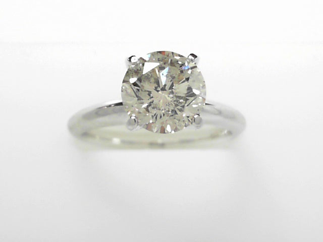 14K White Gold 1.97ct Round Diamond Solitaire Ring