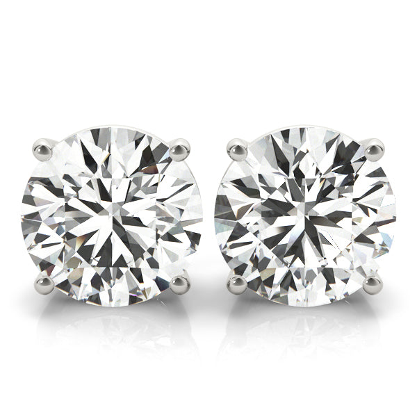 14kt White Gold 3.63ctw Diamond Stud Earrings