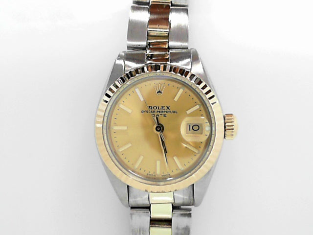 1977 Rolex Two-Tone Date 26mm Women's Vintage Timepiece