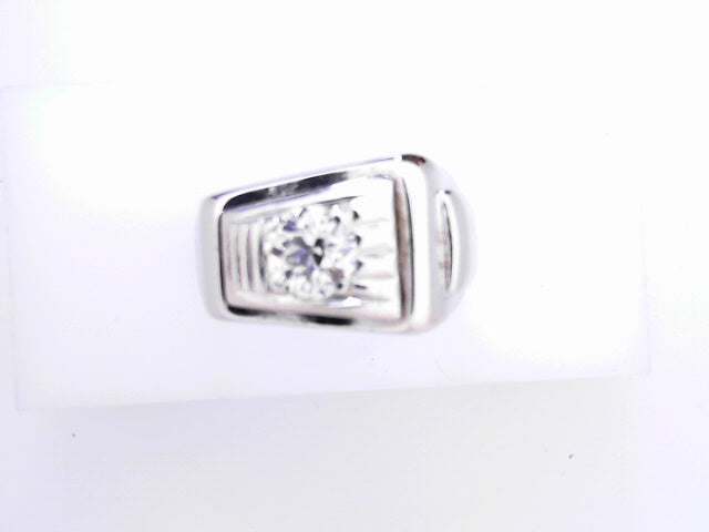 Vintage .65ct Diamond Men's 14K Gold Miner Ring
