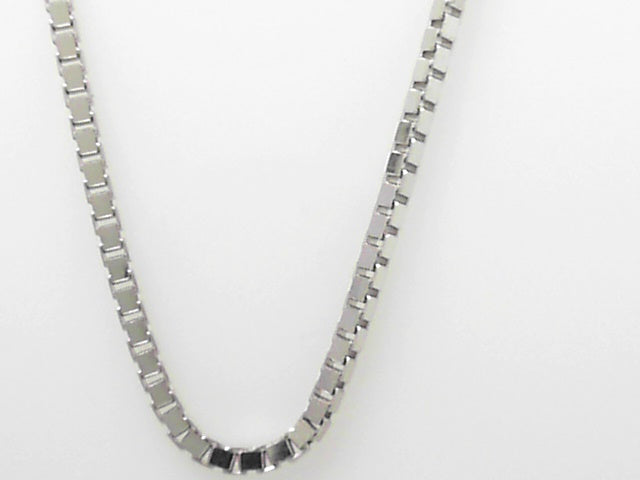 14K Gold Classic Box Chain Necklace - 20 Inch Timeless Design