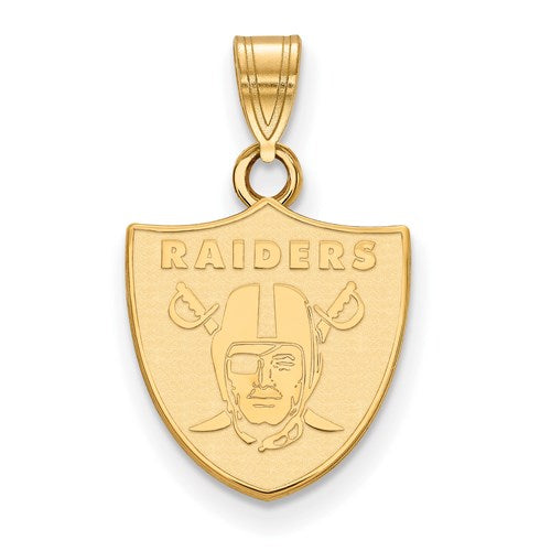 14K Gold Raiders NFL Team Charm Pendant