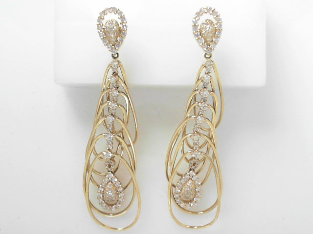 18K White Gold 1.40ct Diamond Drop Earrings