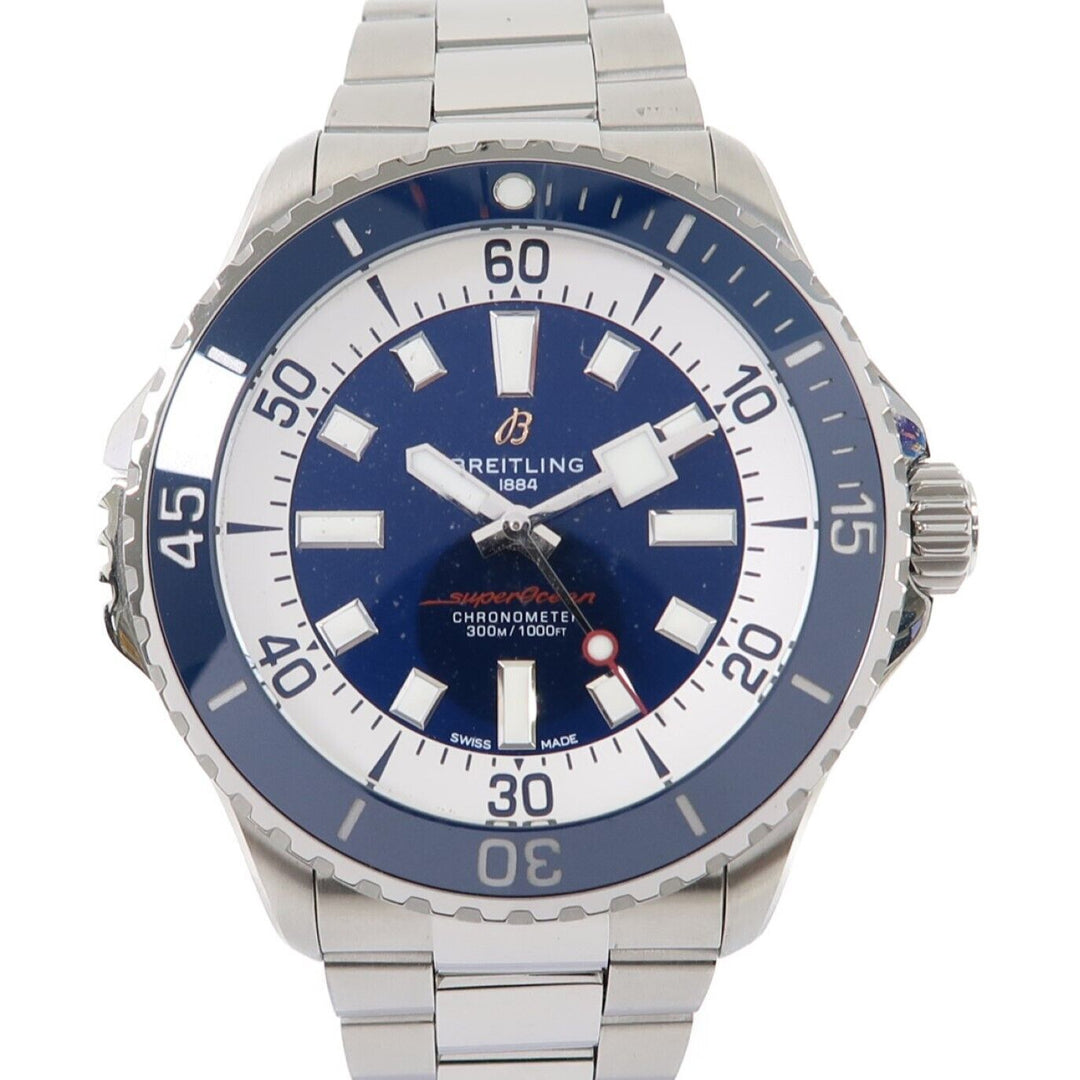 Breitling Superocean 46mm Stainless Steel Ceramic Sport Watch