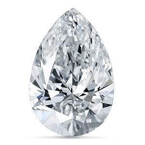9.7mm E-F Moissanite Pear Solitaire Pendant