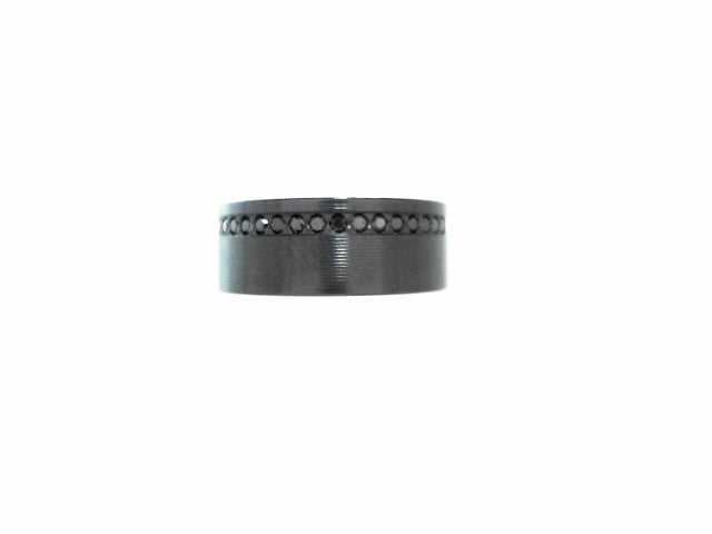 Lashbrook Zirconium Diamond 9mm Modern Wedding Band