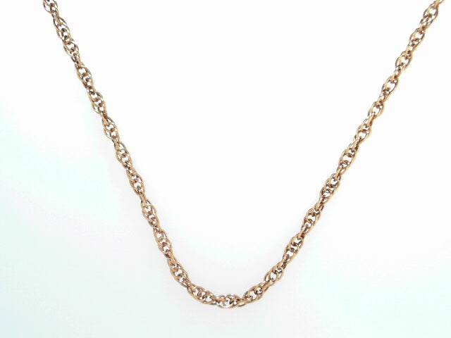 18K Rose Gold 18 Twist Chain Necklace, Delicate Warmth