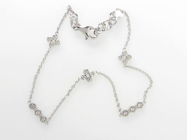 14K Gold Delicate Diamond Adjustable Bracelet (.16ctw)
