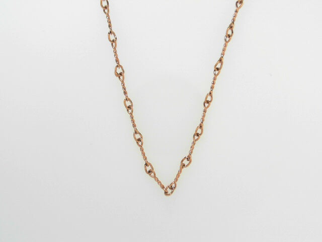 14kt Rose Gold Delicate Link Chain Necklace, 4.3g