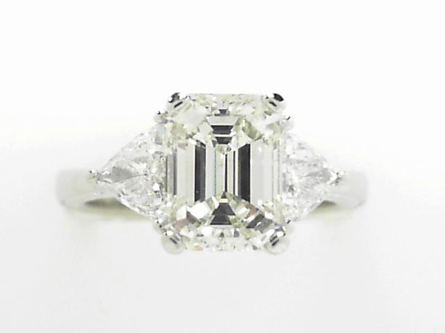 Platinum GIA Certified 2.10ct Diamond Bridal Ring