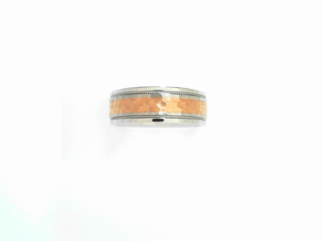 Lashbrook 14kt Rose Gold Cobalt Chrome Hammer Band 7.5mm