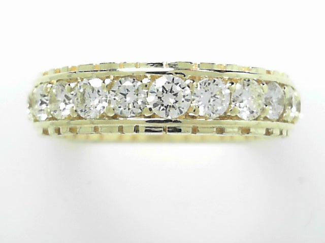 18kt Black Diamond Eternity Band - 3ctw VS F Diamonds