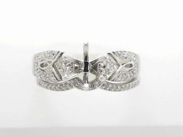 18K White Gold Diamond Bridal Ring Set 25ctw