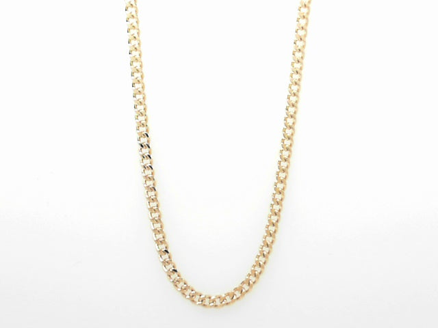 18K Yellow Gold Cuban Link Chain - 16 Luxury Necklace