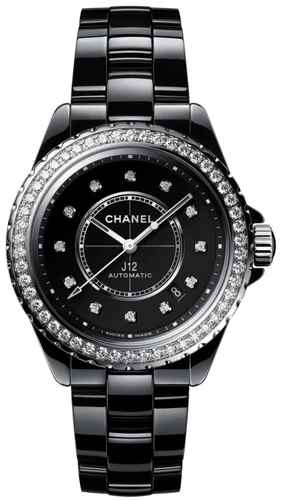 Chanel J12 Black Ceramic Diamond Luxury Automatic Watch