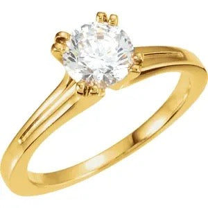 14K White Gold .23ct GIA Diamond Solitaire Ring