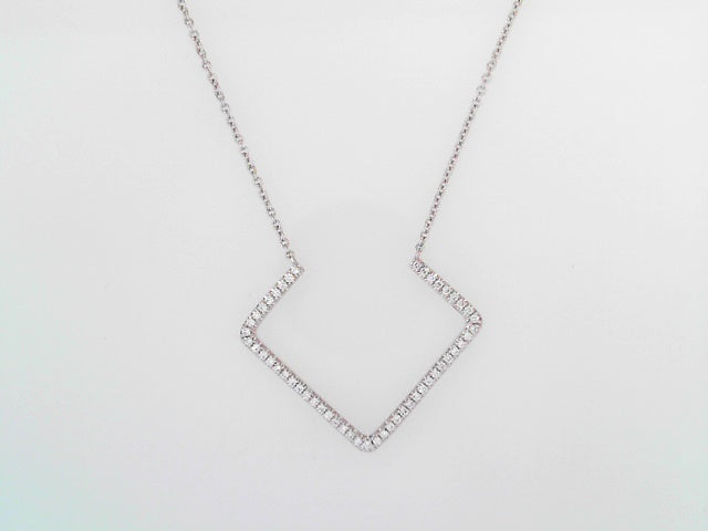 18K Gold .16ctw Diamond Pendant Necklace - Timeless Design