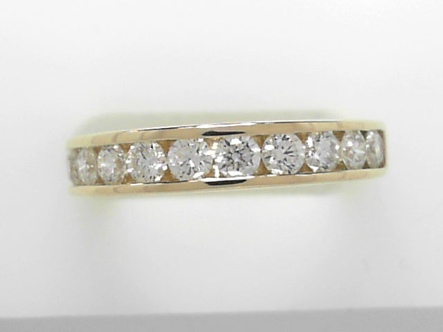 14K White Gold 1.00ctw Channel Diamond Wedding Band
