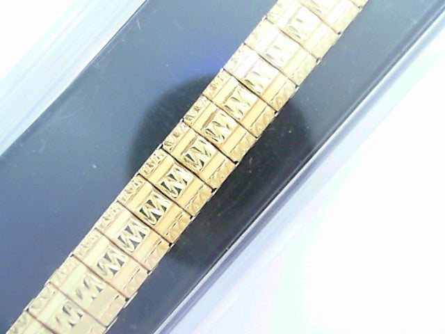 Women's 8-10mm Yellow Tone Stretch Watch Band Accessory