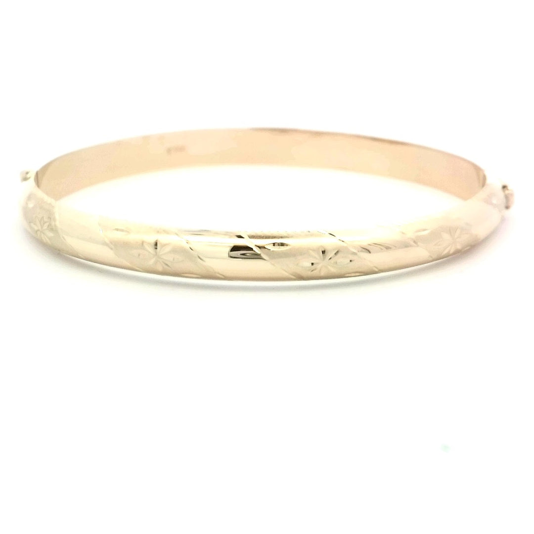 18kt Yellow Gold Classic Bangle Bracelet, Timeless Elegance