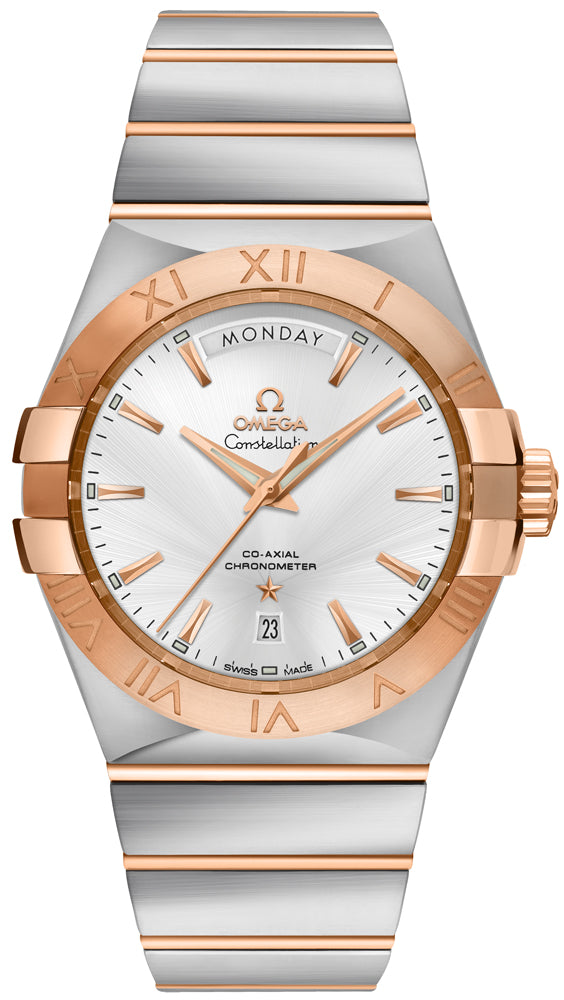 18K Two-Tone Omega Constellation 38mm Luxury Mens Watch