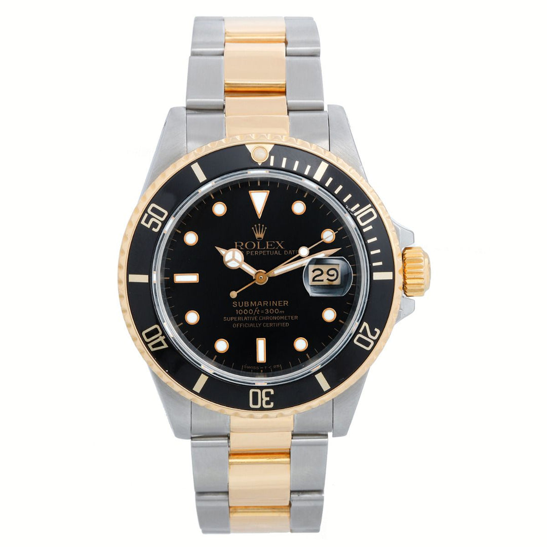 1986 Rolex 18K Two-Tone Submariner Dive Watch 40mm