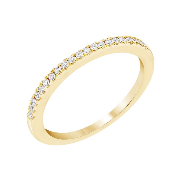 14K Yellow Gold Diamond Wedding Band (.15ctw)