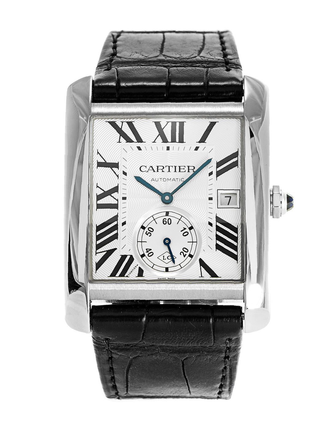 Cartier Tank MC Steel Automatic Luxury Watch 34.3mm