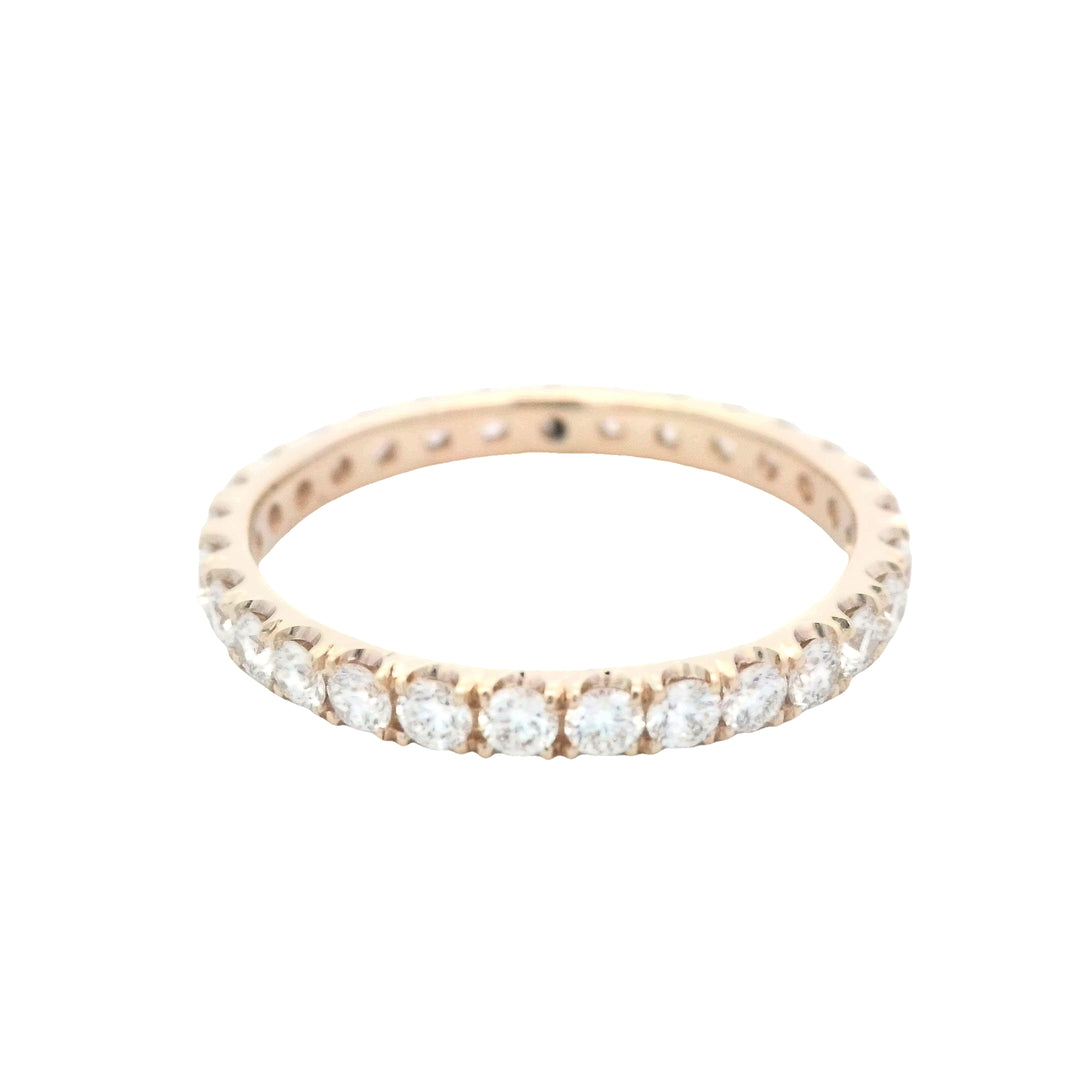 14K Yellow Gold 1.02ctw Diamond Eternity Band Ring