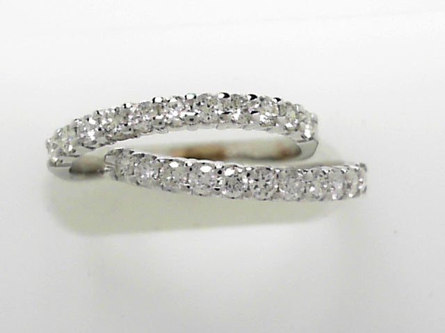 14K Gold .50ctw Round Diamond Shadow Wedding Band