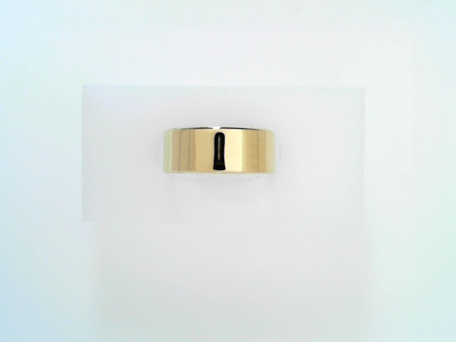 Classic 14kt Yellow Gold 7mm Flat Men's Wedding Band