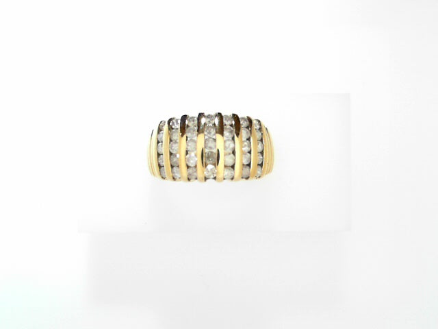 10kt Yellow Gold 1.00ctw Channel Diamond Women's Ring