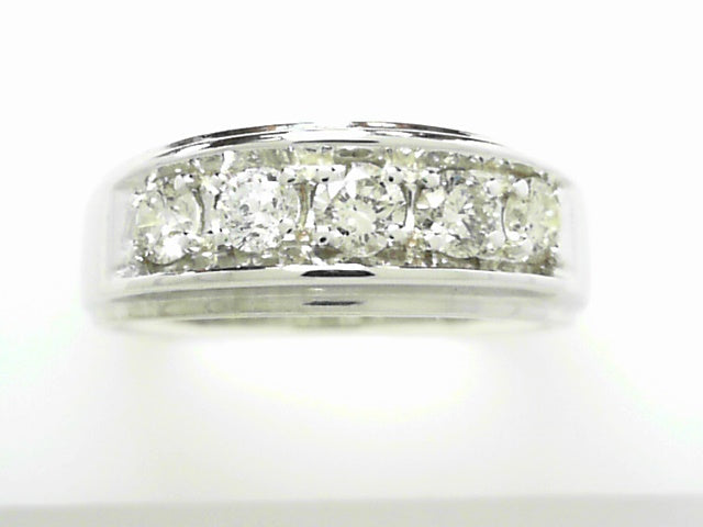 14K Gold Men's Diamond Band | 0.80 Carat Masculine Ring