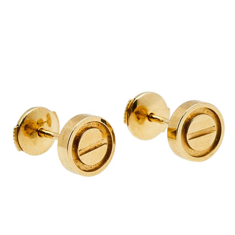 Cartier Love Classic Stud Earrings in Signature Presentation Box