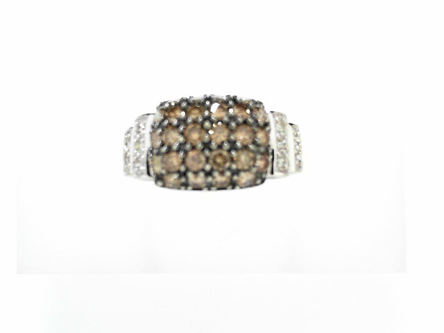14K White Gold 1ct Chocolate Diamond Cocktail Ring