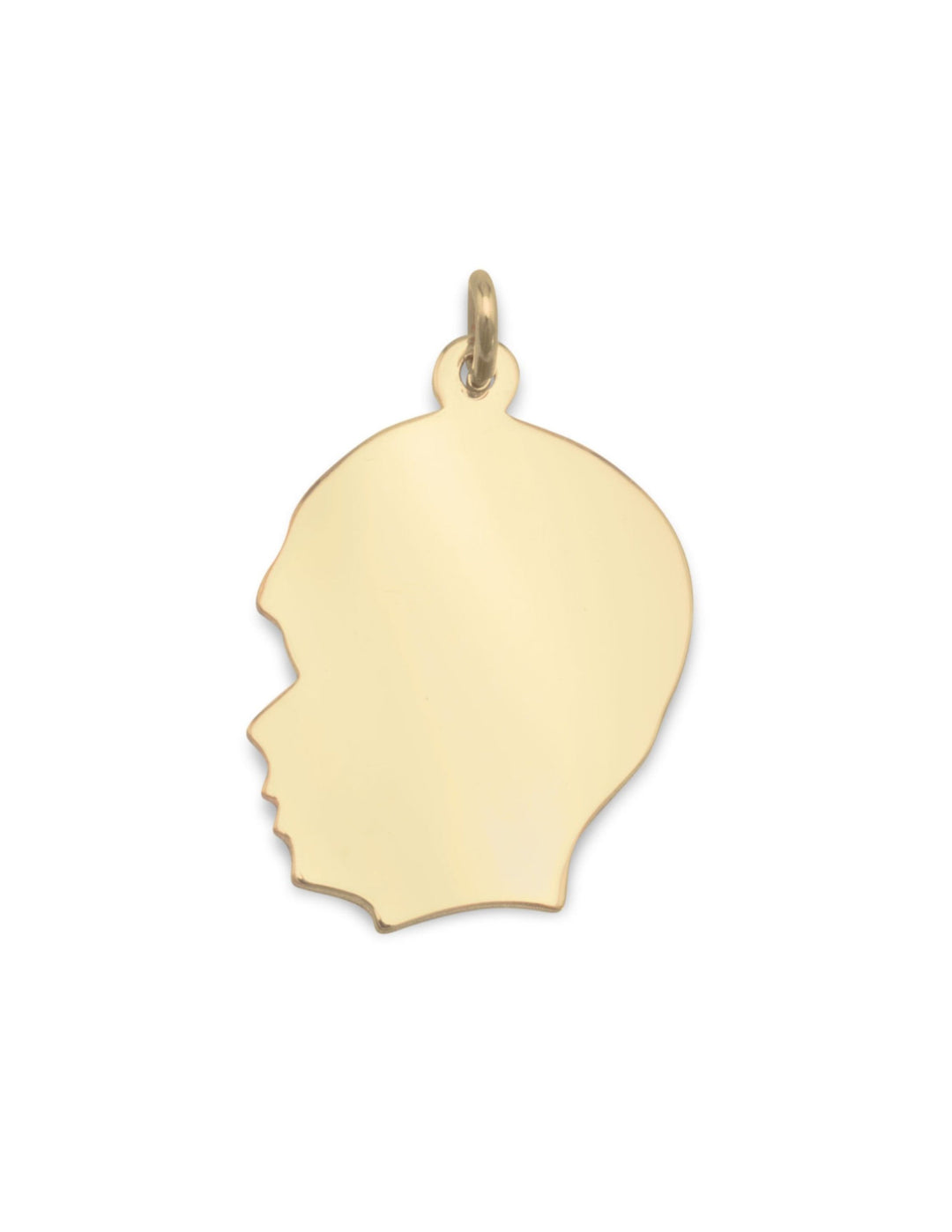 Personalized 14K Gold Boy Charm - Custom Engraving