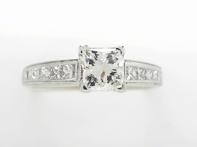 14K White Gold 1ct J-VS1 GIA Diamond Engagement Ring