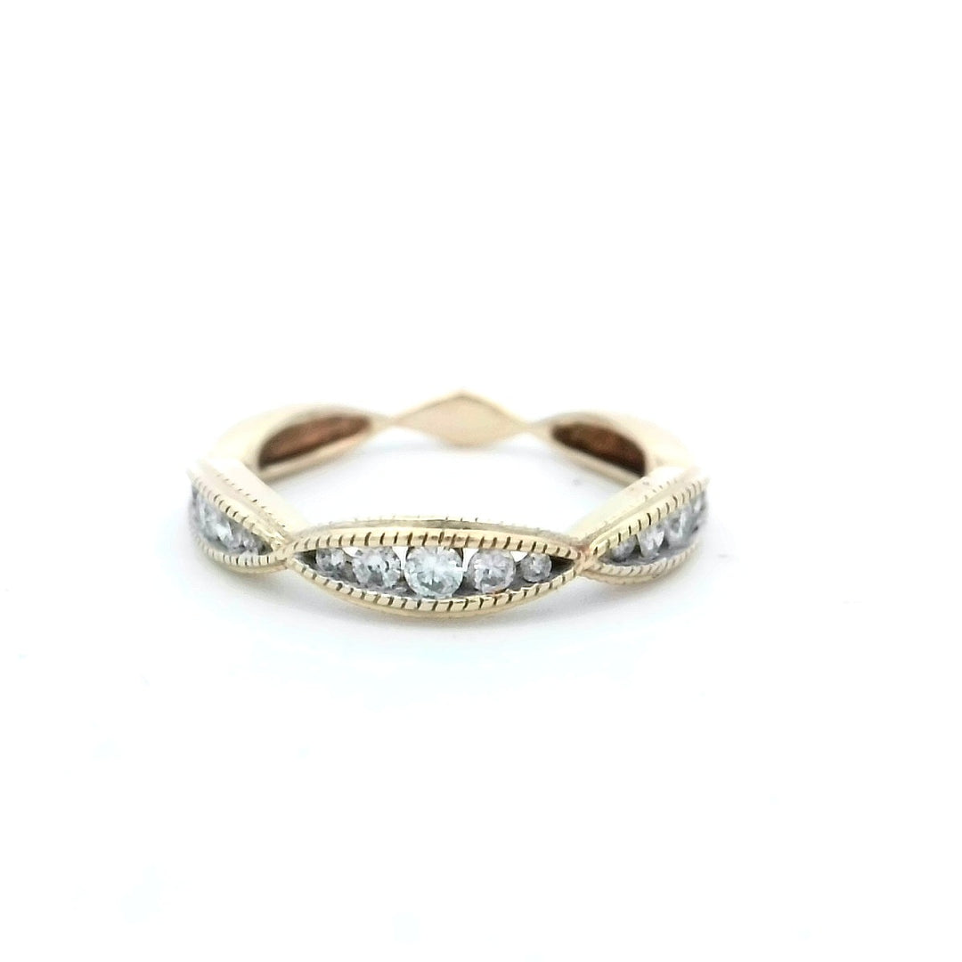 10kt Yellow Gold .25ctw Diamond Channel Band Ring