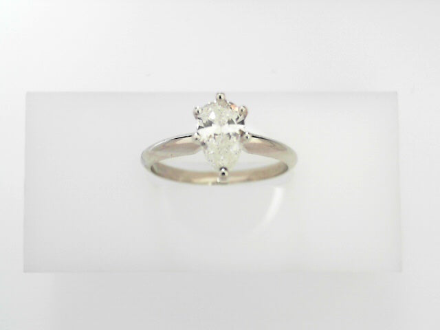 14K Gold .70ct Pear Diamond Solitaire Engagement Ring