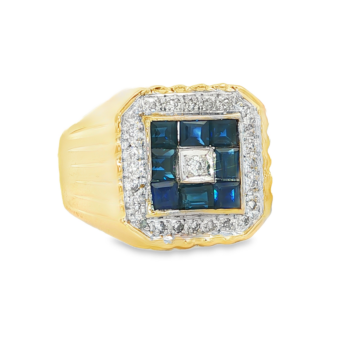 Colored Stone Rings - Men'