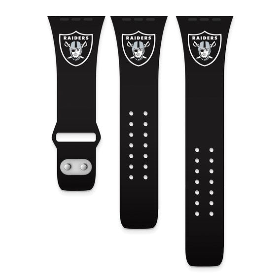 Official NFL Raiders Apple Watch Silicon Sport Band