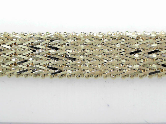 14kt Gold Fancy Diamond Cut Bracelet, 23.9g